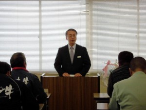 2014年11月21日　讃岐牛枝肉共励会　香川県農業協同組合営農部畜産担当 井下部長あいさつ