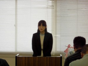 2014年11月21日　讃岐牛枝肉共励会　香川県農政水産部畜産課 笹田課長補佐あいさつ