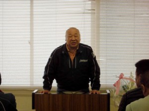 2014年11月21日　讃岐牛枝肉共励会　加古川食肉産業協同組合 中尾理事長あいさつ