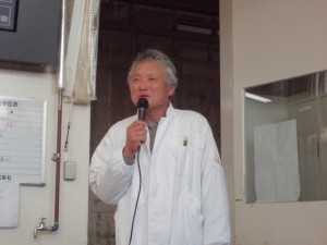 2014年11月28日　黒田庄和牛枝肉共励会　黒田庄和牛同志会 川岸会長あいさつ