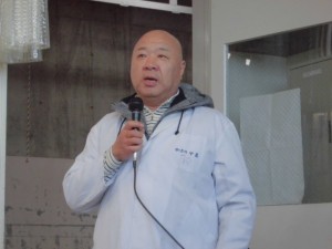 2014年12月2日　(株)徳屋グループ牛枝肉共励会	せり前 株式会社徳屋グループ 中尾社長あいさつ