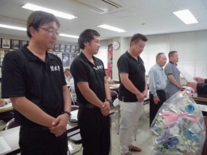 2015年7月7日(火)　観音寺市・三豊市牛枝肉共励会　入賞牛を出品した生産者の皆さん