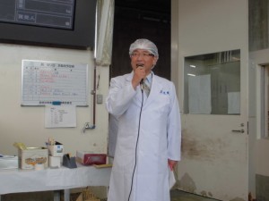 2015年11月20日(金)　讃岐牛枝肉共励会　セリ前　香川県農業協同組合営農部・塩田畜産担当部長あいさつ