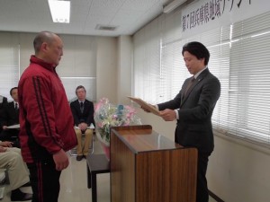 2016年2月12日(金)　兵庫県地域ブランド牛枝肉共励会　加古川市長賞（加古川市・岡田市長）