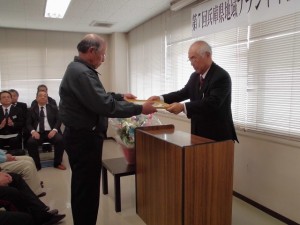 2016年2月12日(金)　兵庫県地域ブランド牛枝肉共励会　三田牛賞の表彰（三田肉流通振興協議会・石田会長）