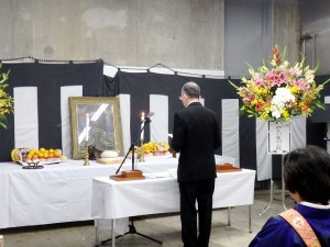 2017年10月14日(土)　加古川食肉センター畜魂祭　祭文　兵庫県食肉事業協同組合連合会 吉岡会長