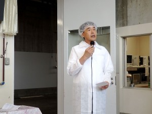 2018年7月20日(金)　JAみのり牛枝肉共励会 せり前　JAみのり 中嶋専務理事あいさつ