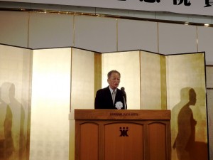 2019年3月3日(日)　神戸肉流通推進協議会設立35周年記念神戸肉枝肉共励会 祝賀会 神戸肉流通推進協議会・森会長あいさつ