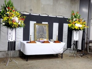 2025年10月18日(土)　加古川食肉センター畜魂祭　祭壇