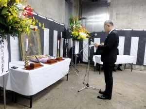 2025年10月18日(土)　加古川食肉センター畜魂祭　祭文　加古川市・川西副市長