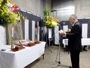 2025年10月18日(土)　加古川食肉センター畜魂祭　祭文　兵庫県食肉事業協同組合連合会・平井理事