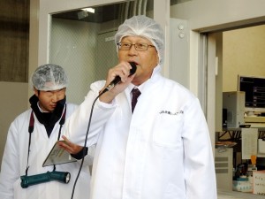 2025年11月7日(金)　JA全農ミートフーズ(株)肉牛枝肉共励会　セリ前　JA全農ミートフーズ(株)西日本営業本部常務取締役 武井本部長あいさつ